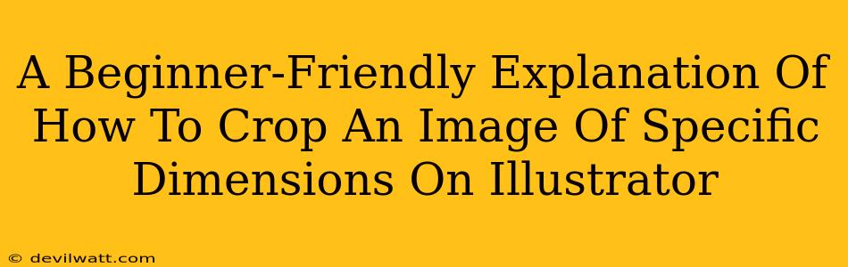 A Beginner-Friendly Explanation Of How To Crop An Image Of Specific Dimensions On Illustrator