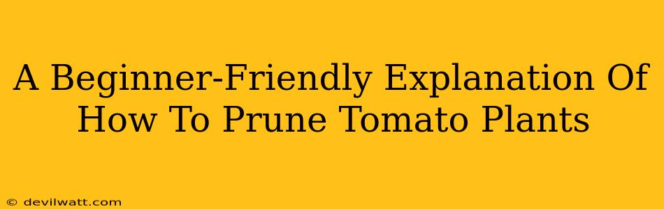 A Beginner-Friendly Explanation Of How To Prune Tomato Plants