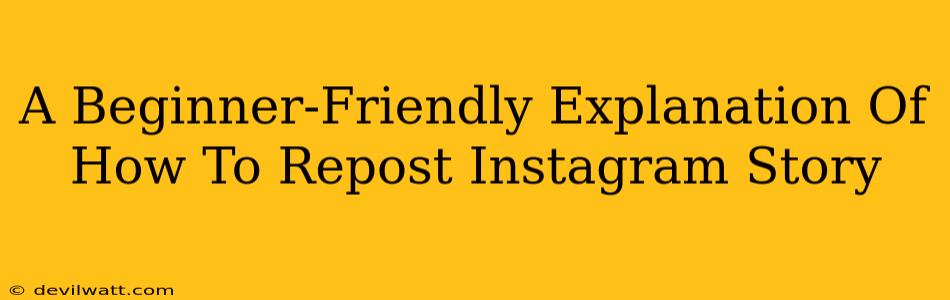 A Beginner-Friendly Explanation Of How To Repost Instagram Story