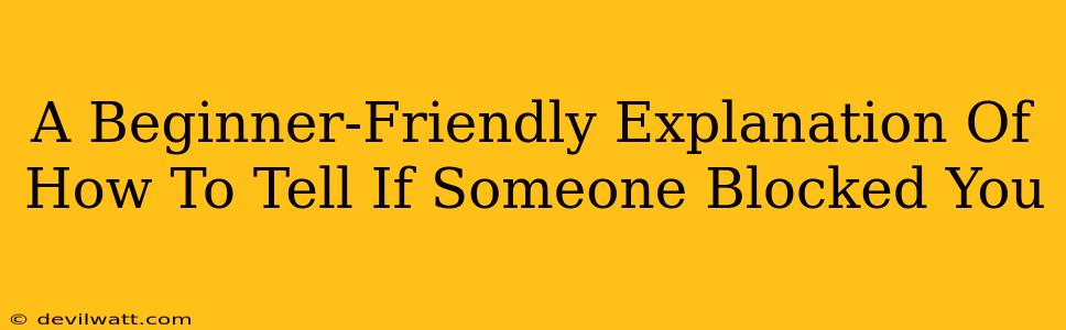 A Beginner-Friendly Explanation Of How To Tell If Someone Blocked You