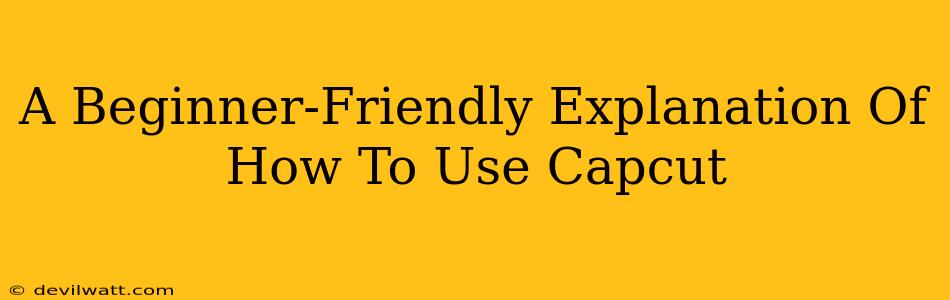 A Beginner-Friendly Explanation Of How To Use Capcut