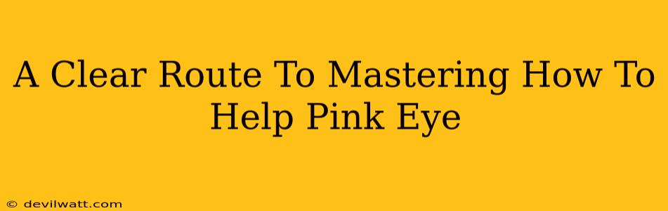 A Clear Route To Mastering How To Help Pink Eye