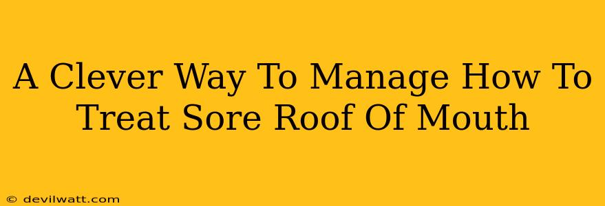 A Clever Way To Manage How To Treat Sore Roof Of Mouth