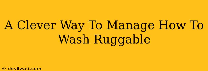 A Clever Way To Manage How To Wash Ruggable