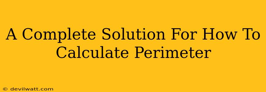 A Complete Solution For How To Calculate Perimeter