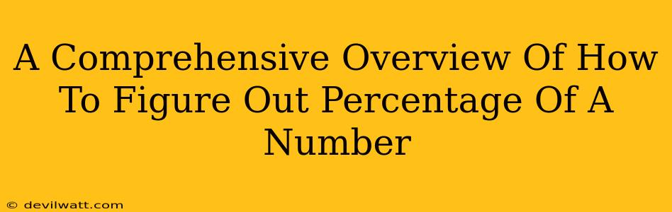 A Comprehensive Overview Of How To Figure Out Percentage Of A Number