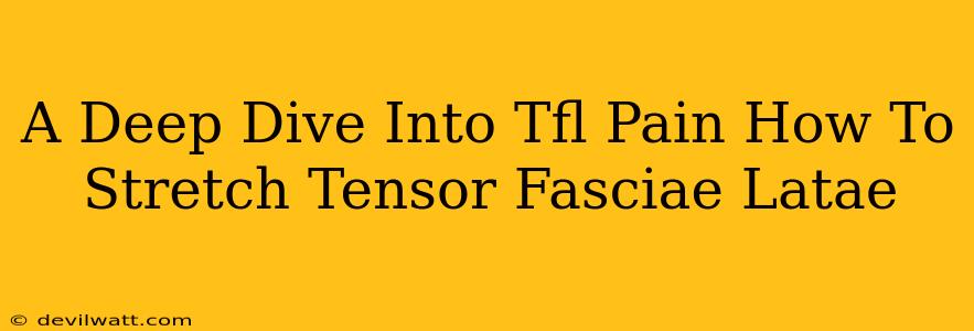 A Deep Dive Into Tfl Pain How To Stretch Tensor Fasciae Latae