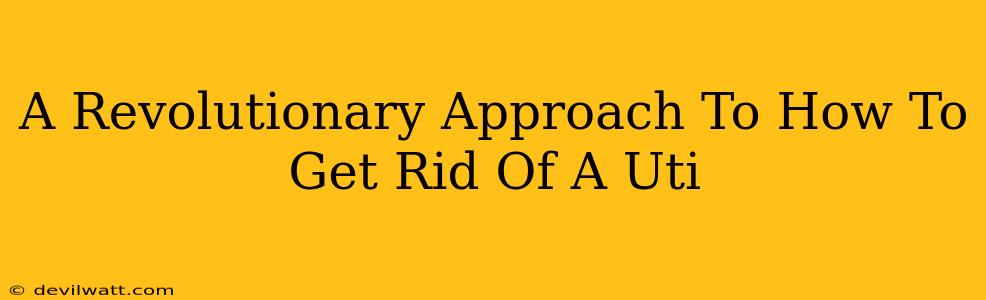 A Revolutionary Approach To How To Get Rid Of A Uti
