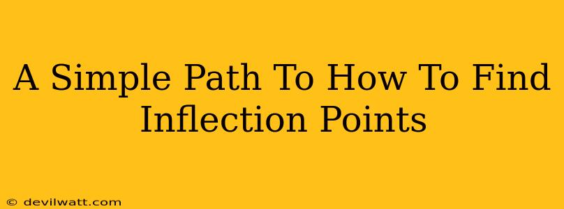 A Simple Path To How To Find Inflection Points