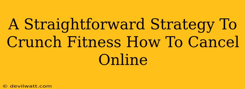 A Straightforward Strategy To Crunch Fitness How To Cancel Online