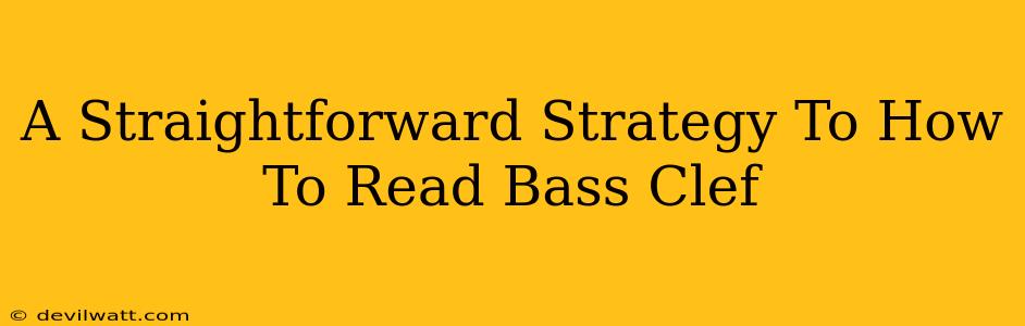 A Straightforward Strategy To How To Read Bass Clef