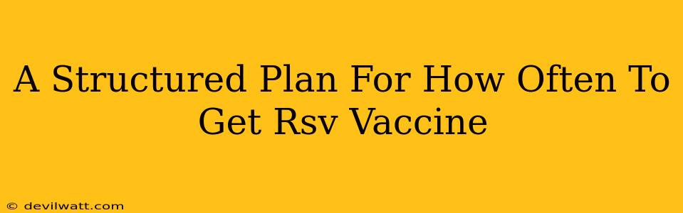 A Structured Plan For How Often To Get Rsv Vaccine