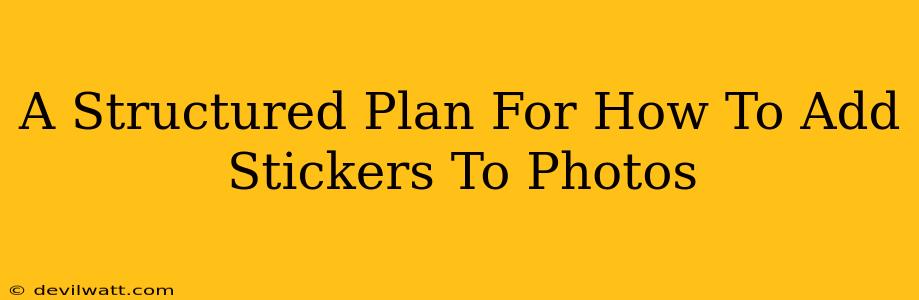 A Structured Plan For How To Add Stickers To Photos