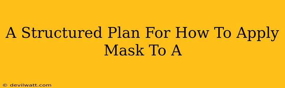 A Structured Plan For How To Apply Mask To A