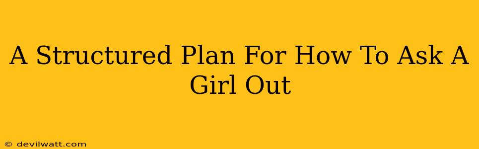 A Structured Plan For How To Ask A Girl Out