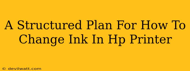 A Structured Plan For How To Change Ink In Hp Printer