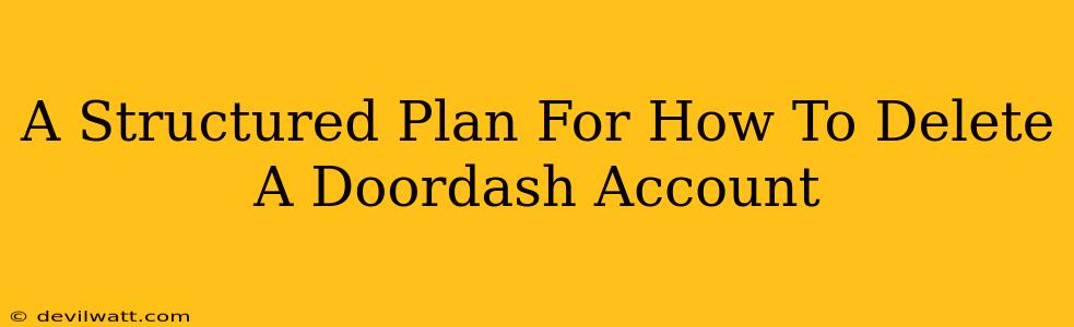 A Structured Plan For How To Delete A Doordash Account