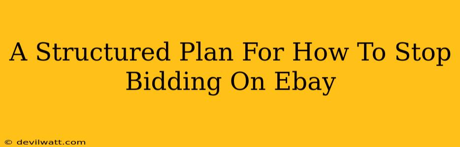 A Structured Plan For How To Stop Bidding On Ebay