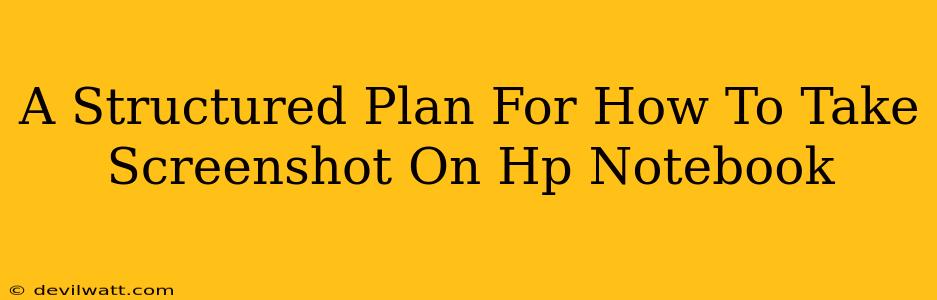 A Structured Plan For How To Take Screenshot On Hp Notebook