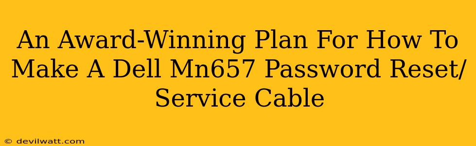 An Award-Winning Plan For How To Make A Dell Mn657 Password Reset/Service Cable