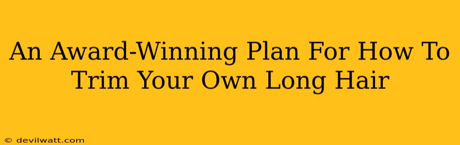 An Award-Winning Plan For How To Trim Your Own Long Hair