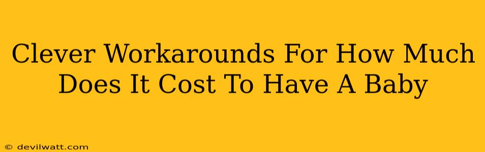 Clever Workarounds For How Much Does It Cost To Have A Baby