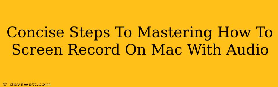 Concise Steps To Mastering How To Screen Record On Mac With Audio