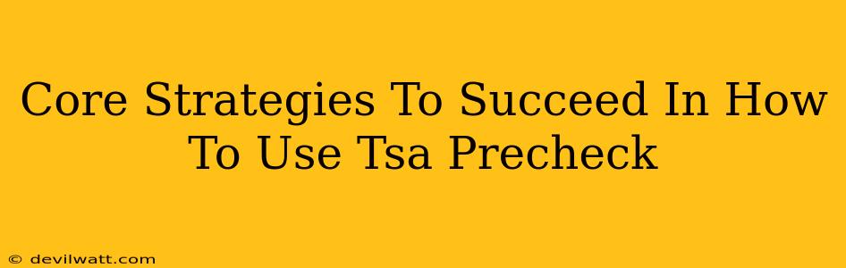 Core Strategies To Succeed In How To Use Tsa Precheck