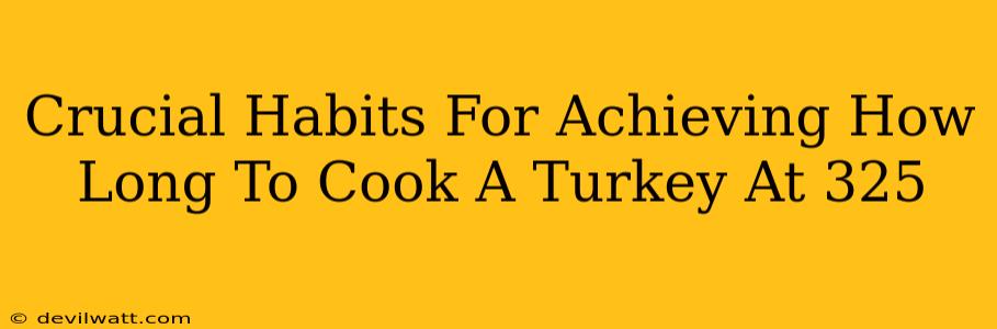 Crucial Habits For Achieving How Long To Cook A Turkey At 325