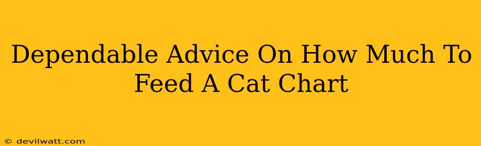 Dependable Advice On How Much To Feed A Cat Chart