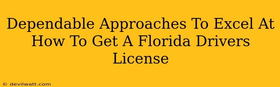 Dependable Approaches To Excel At How To Get A Florida Drivers License