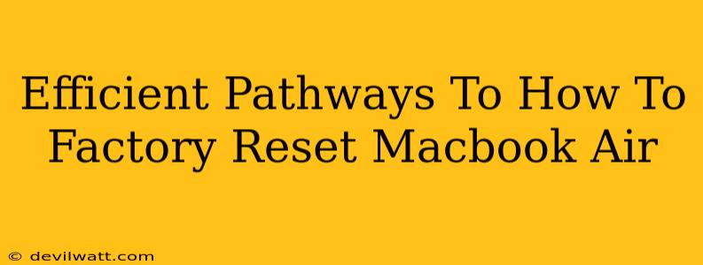 Efficient Pathways To How To Factory Reset Macbook Air