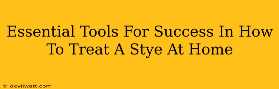 Essential Tools For Success In How To Treat A Stye At Home
