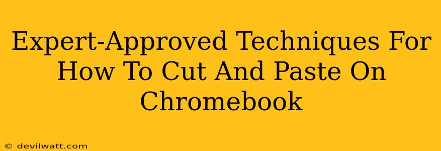 Expert-Approved Techniques For How To Cut And Paste On Chromebook