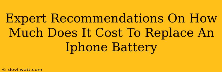 Expert Recommendations On How Much Does It Cost To Replace An Iphone Battery