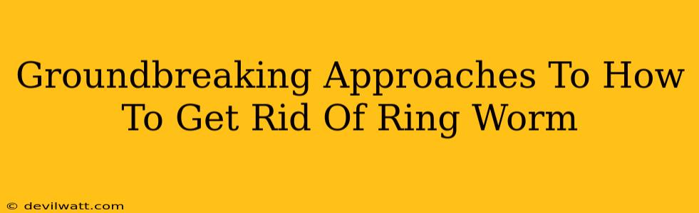 Groundbreaking Approaches To How To Get Rid Of Ring Worm