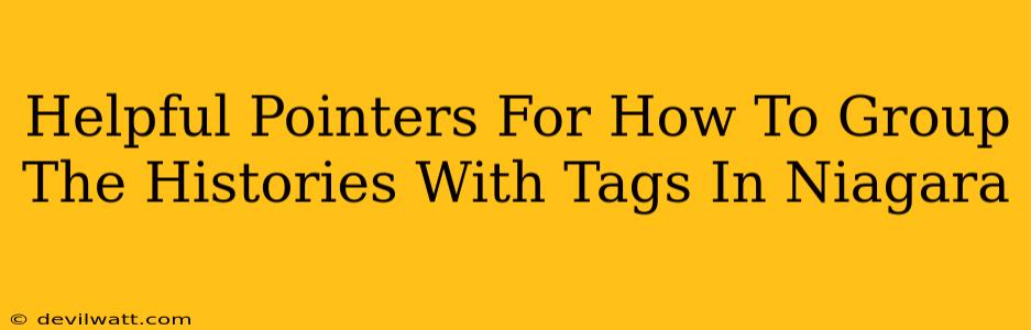 Helpful Pointers For How To Group The Histories With Tags In Niagara