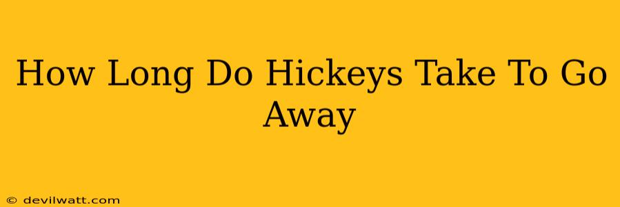 How Long Do Hickeys Take To Go Away