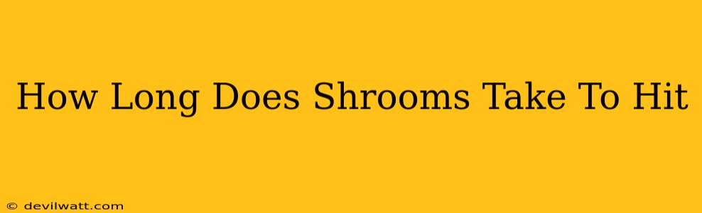 How Long Does Shrooms Take To Hit