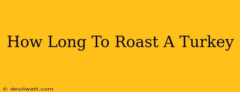 How Long To Roast A Turkey