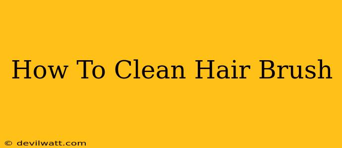 How To Clean Hair Brush