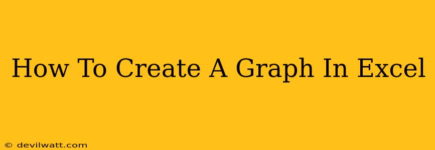 How To Create A Graph In Excel