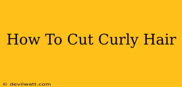 How To Cut Curly Hair