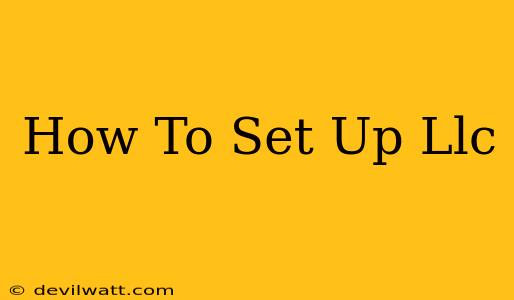 How To Set Up Llc