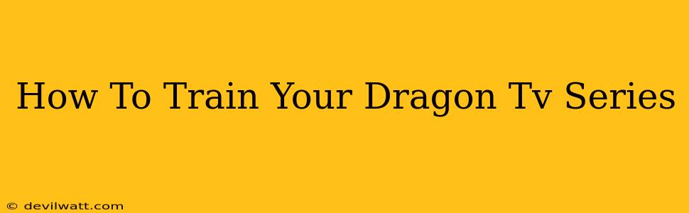 How To Train Your Dragon Tv Series