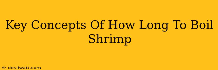 Key Concepts Of How Long To Boil Shrimp