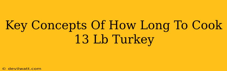 Key Concepts Of How Long To Cook 13 Lb Turkey