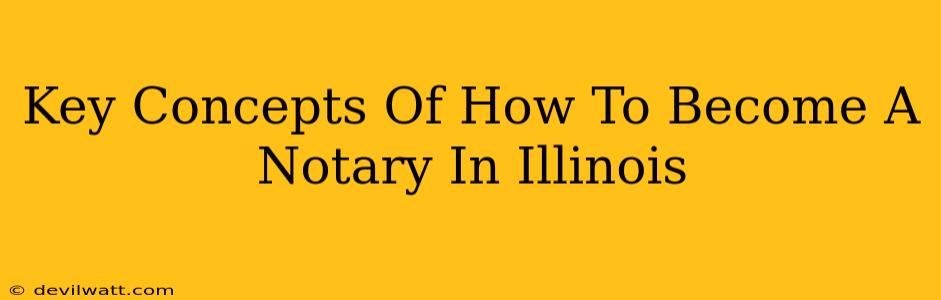 Key Concepts Of How To Become A Notary In Illinois
