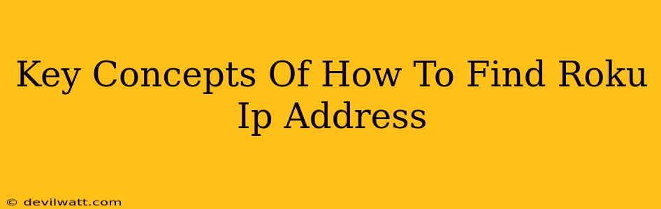 Key Concepts Of How To Find Roku Ip Address