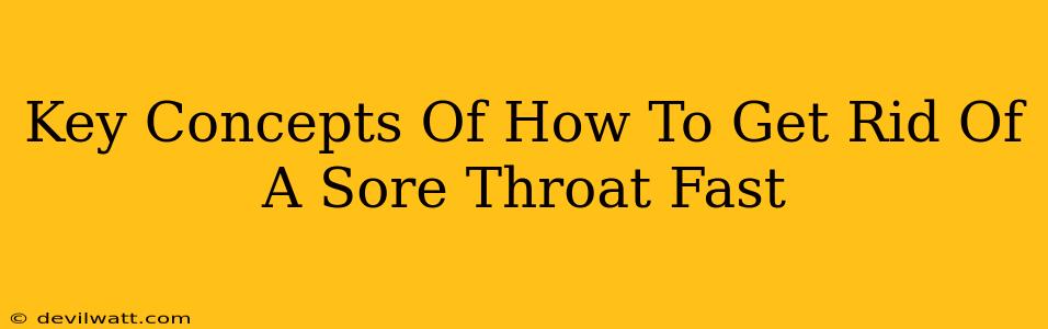Key Concepts Of How To Get Rid Of A Sore Throat Fast